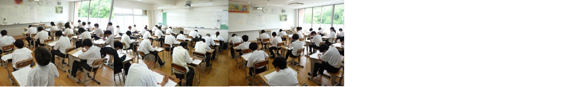 １学期「期末考査」開始